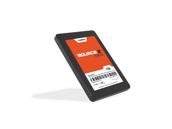 Mushkin Source 2 SED - SSD - kryptert - 1 TB - intern - 2.5" - SATA 6Gb/s - 256-bit AES - Self-Encrypting Drive (SED), TCG Opal Encryption