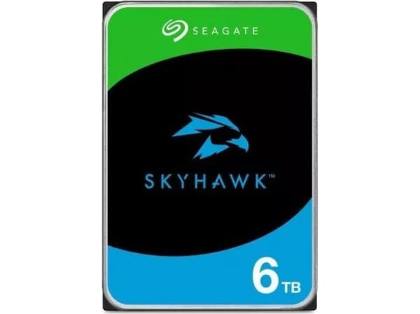 Seagate SkyHawk ST6000VX009 - Harddisk - 6 TB - intern - 3.5" - SATA 6Gb/s - buffer: 256 MB - med 3-års Seagate Rescue Data Recovery