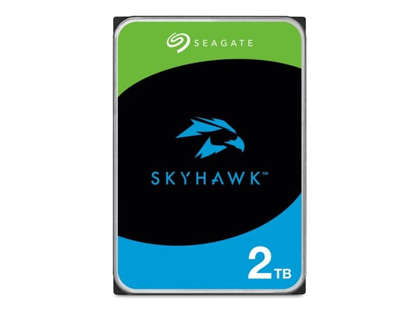 Seagate SkyHawk ST2000VX017 - Harddisk - 2 TB - intern - 3.5" - SATA 6Gb/s - buffer: 256 MB - med 3-års Seagate Rescue Data Recovery