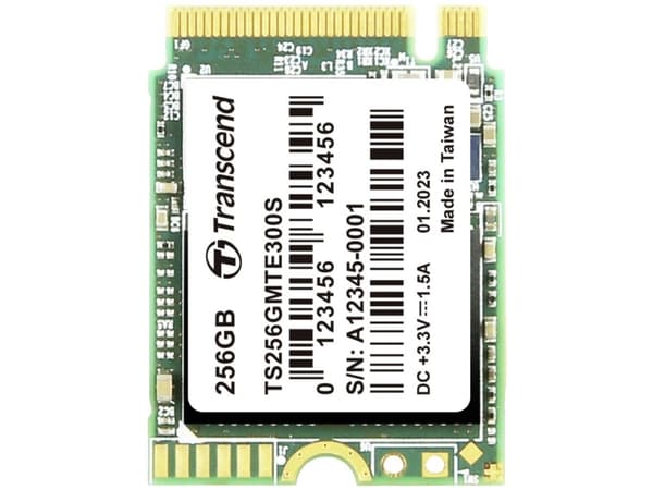 Transcend 300S - SSD - 256 GB - inbyggd - M.2 2230 - PCIe 3.0 x4 (NVMe)
