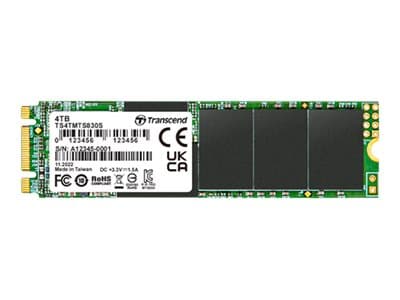 Transcend 830S - SSD - 4 TB - intern - M.2 2242/2280 - SATA 6Gb/s - integrert kjøle