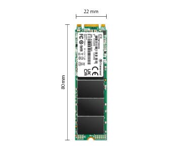 Transcend MTS825S - SSD - 2 TB - inbyggd - M.2 2280 - SATA 6Gb/s