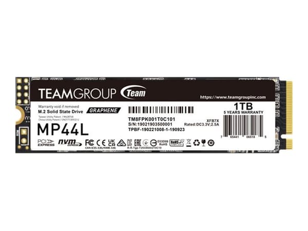 Team Group MP44L - SSD - 1 TB - inbyggd - M.2 2280 - PCIe 4.0 x4 (NVMe)