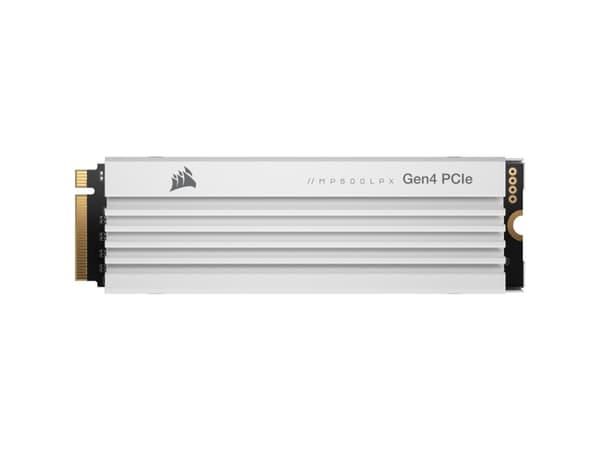 CORSAIR Force Series MP600 PRO LPX - SSD - 4 TB - intern - M.2 2280 - PCIe 4.0 x4 (NVMe) - 256-bit AES - integrert kjøle - for Sony PlayStation 5