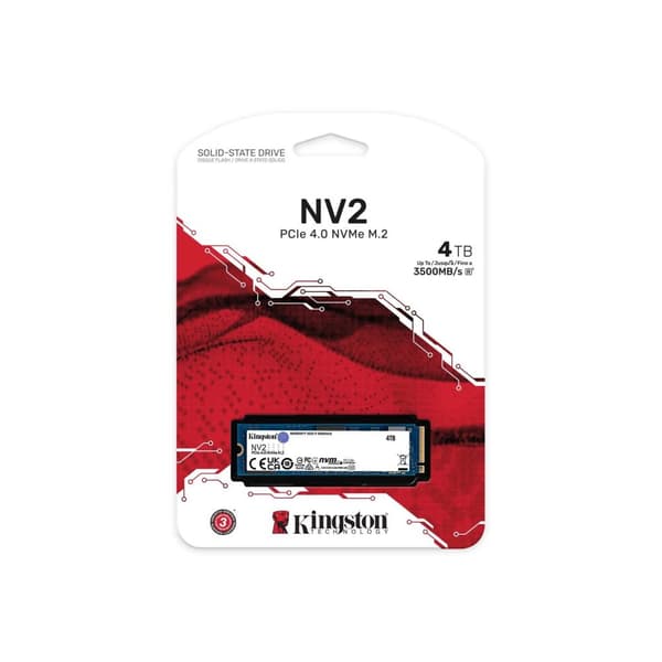 Kingston | NV2 - SSD - 4TB - intern - M.2 2280 - PCIe 4.0 (NVMe)