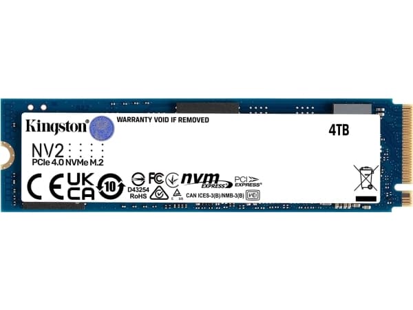 Kingston | NV2 - SSD - 4TB - intern - M.2 2280 - PCIe 4.0 (NVMe)