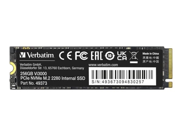 Verbatim Vi3000 - SSD - High Endurance - 256 TB - NVMe - intern - M.2 2280 - PCIe 3.0 x4