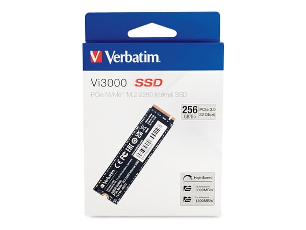 Verbatim Vi3000 - SSD - High Endurance - 256 TB - NVMe - intern - M.2 2280 - PCIe 3.0 x4