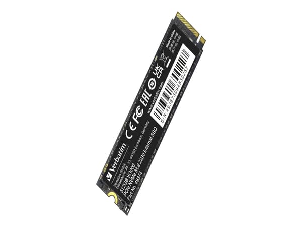 Verbatim Vi3000 PCIe NVMe M.2 SSD 512GB, 512 GB, M.2, 3300 MB/s