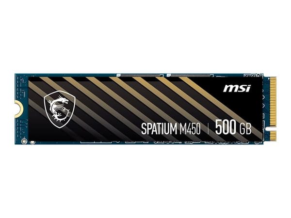 MSI SPATIUM M450 PCIe 4.0 NVMe M.2 500 GB, 500 GB, M.2, 3600 MB/s