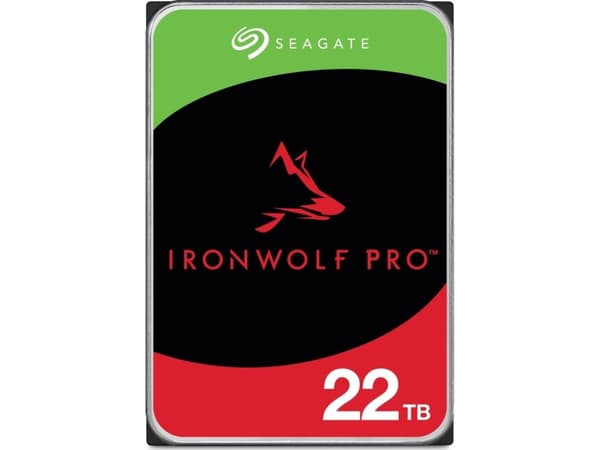 Seagate IronWolf Pro ST22000NT001 - Kiintolevy - 22 TB - sisäinen - 3,5" - SATA 6Gb/s - 7200 rpm - puskuri: 512 MB - keskim. 3 års Seagate Rescue Dat
