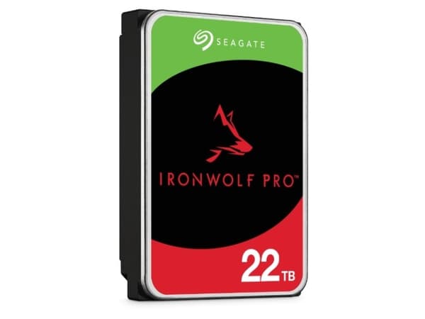 Seagate IronWolf Pro ST22000NT001 - Kiintolevy - 22 TB - sisäinen - 3,5" - SATA 6Gb/s - 7200 rpm - puskuri: 512 MB - keskim. 3 års Seagate Rescue Dat
