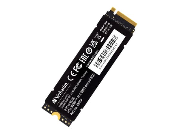 Verbatim Vi7000 PCIe NVMe M.2 SSD 2TB, 2000 GB, M.2, 7400 MB/s