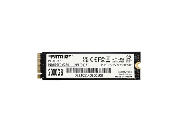 Patriot P400 Lite - SSD - 2 TB - intern - M.2 2280 - PCIe 4.0 x4 (NVMe)
