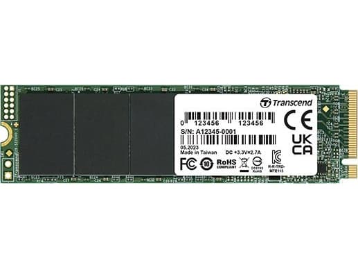 Transcend 115S - SSD - 500 GB - inbyggd - M.2 2280 (dubbelsidig) - PCIe 3.0 x4 (NVMe)