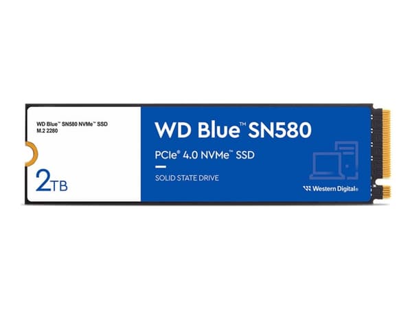 SSD WD Blue 2TB SN580 NVME M.2 PCIe 4.0 x4 WDS200T3B0E