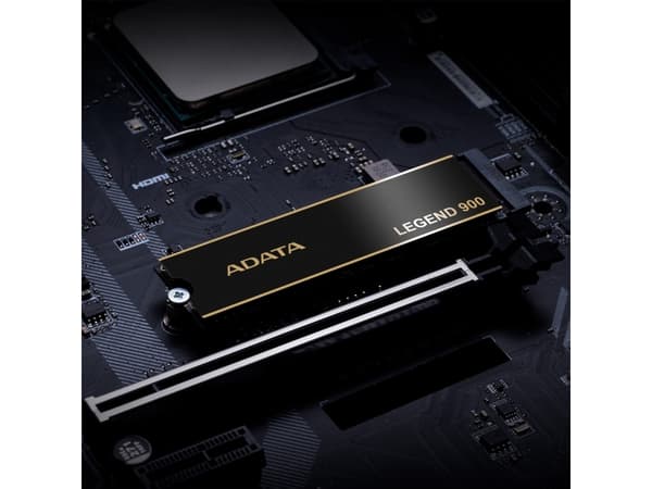 ADATA Legend 900 - SSD - 1 TB - inbyggd - M.2 2280 - PCI Express 5.0 x4 (NVMe) - 256 bitars AES - integrerad kylfläns