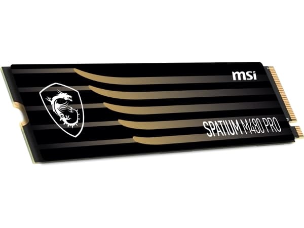 MSI SPATIUM M480 Pro 1TB PCIe 4.0 NVMe M.2 2280 SSD (7400/6000 MB/s) 3D NAND