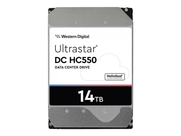 WD Ultrastar DC HC550 WUH721814AL5204 - Kiintolevyasema - 14 TB - sisäinen - 3,5" - SAS 12Gb/s - 7200 rpm - puskuri: 512 MB