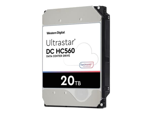 WD Ultrastar DC HC560 - Harddisk - kryptert - 20 TB - intern - 3.5" - SATA 6Gb/s - 7200 rpm - buffer: 512 MB - Self-Encrypting Drive (SED), TCG Enter