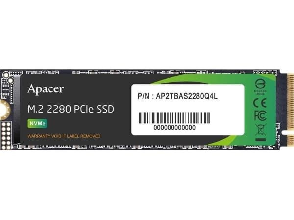 Apacer AS2280Q4L 1TB M.2 PCIe Gen4x4 2280 (3600/3000 MB/s) 3D NAND SSD