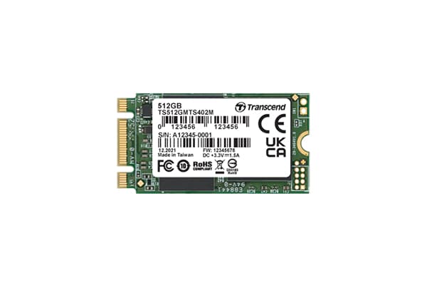 Transcend MTS402M, 256 GB, M.2, 530 MB/s, 6 Gbit/s