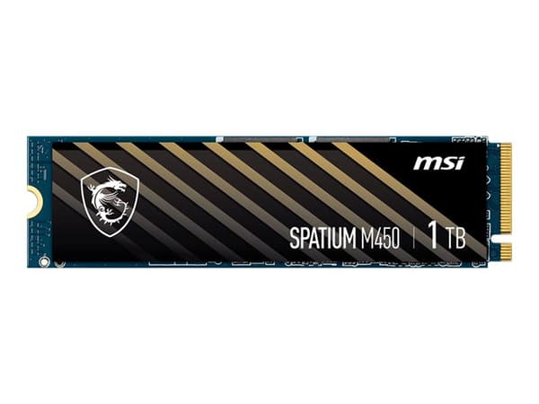 MSI SPATIUM M450 - SSD - salattu - 1TB - sisäinen - M.2 2280 - PCIe 4.0 x4 (NVMe)