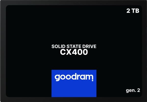 Goodram CX400 SSDPR-CX400-02T-G2, 2,05 TB, 2,5", 550 MB/s, 6 Gbit/s.
