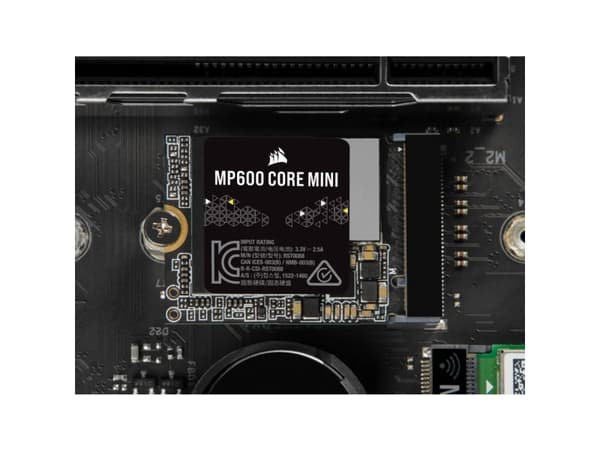 CORSAIR MP600 CORE MINI - SSD - kryptert - 2 TB - intern - M.2 2230 - PCIe 4.0 x4 (NVMe) - 256-bit AES