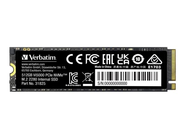 Dysk SSD Verbatim Vi5000 512GB M.2 PCIe Gen4 NVME 2280 (5000/2500 MB/s)