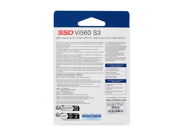 Verbatim Vi560 S3 2TB M.2 2280 SATA Intern SSD