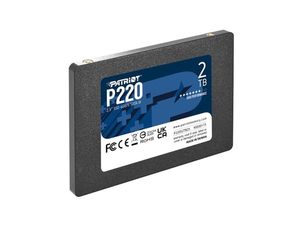 Patriot P220 - SSD - 2 TB - intern - 2.5" - SATA 6Gb/s