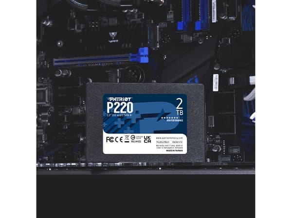Patriot P220 - SSD - 2 TB - intern - 2.5" - SATA 6Gb/s