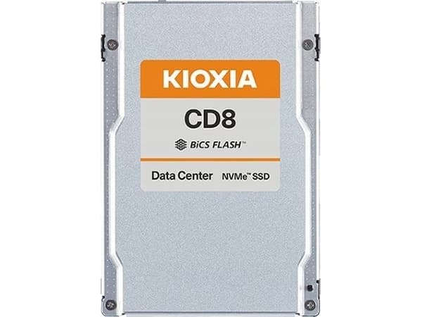 KIOXIA KCD8 series - SSD - 7680 GB - intern - 2.5" - U.2 PCIe 4.0 x4 (NVMe)