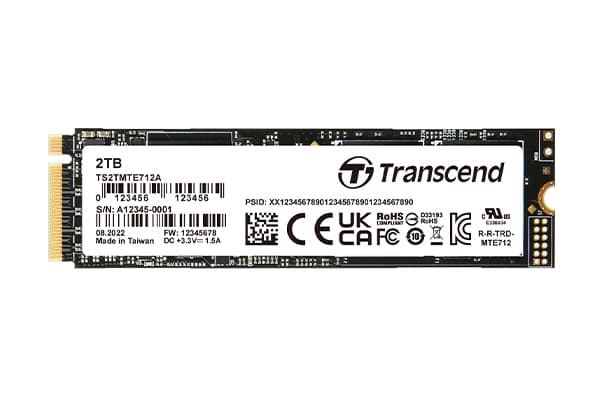 Transcend PCIe M.2 SSDs, 512 GB, M.2