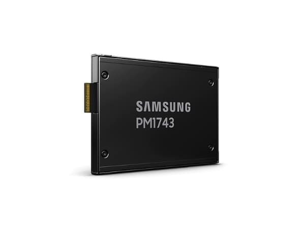 Samsung PM1743 MZWLO3T8HCLS - SSD - kryptert - 3.84 TB - intern - 2.5" - PCI Express 5.0 x4 (NVMe) - 256-bit AES-XTS - TCG Opal Encryption 2.0