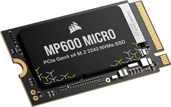 CORSAIR MP600 Micro - SSD - kryptert - 1 TB - intern - M.2 2242 - PCIe 4.0 x4 (NVMe) - 256-bit AES