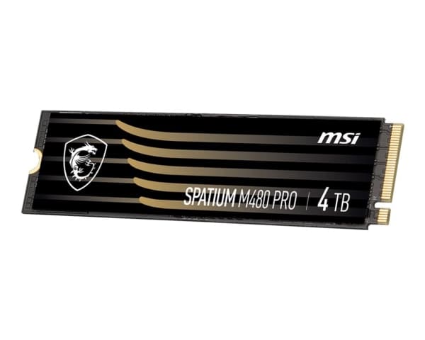 MSI SPATIUM M480 PRO 4 TB PCIe 4.0 NVMe M.2 SSD (S78-440R050-P83)