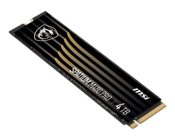 MSI SPATIUM M480 PRO 4 TB PCIe 4.0 NVMe M.2 SSD (S78-440R050-P83)