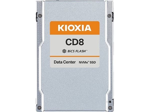 KIOXIA CD8-V Series KCD8XVUG1T60 - SSD - Mixed Use - 1600 GB - datacenter SSD - inbyggd - 2.5" - PCIe 4.0 x4 (NVMe)