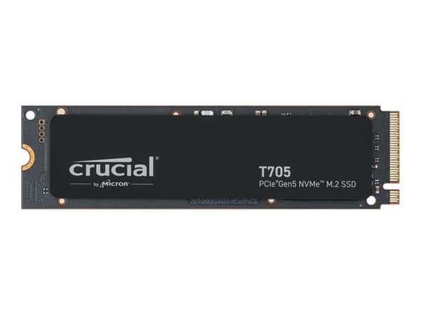 Crucial T705 - SSD - krypterat - 2 TB - inbyggd - M.2 2280 - PCI Express 5.0 (NVMe) - TCG Opal Encryption 2.01