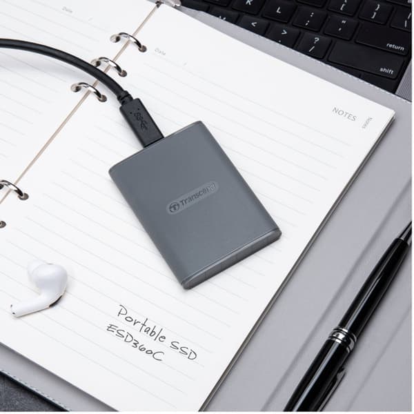 Transcend Portabel SSD ESD360C USB-C 1TB 20Gbps (R2000/W2000 Mb/s)