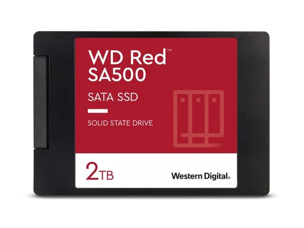 WD Red SA500 WDS200T2R0A - SSD - 2 TB - inbyggd - 2.5" - SATA 6Gb/s