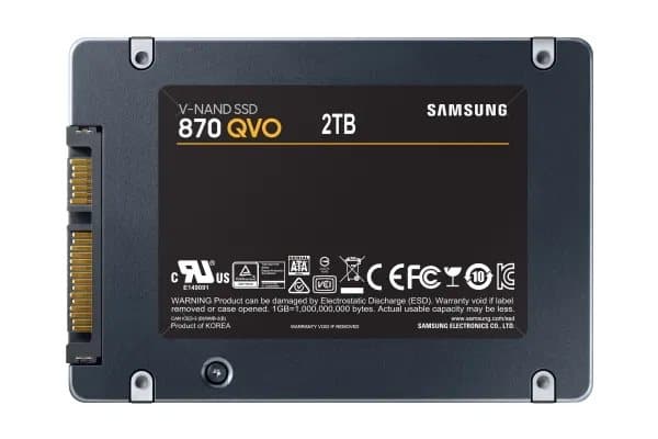 Samsung MZ-77Q2T0, 2 TB, 2,5", 560 MB/s, 6 Gbit/sek.