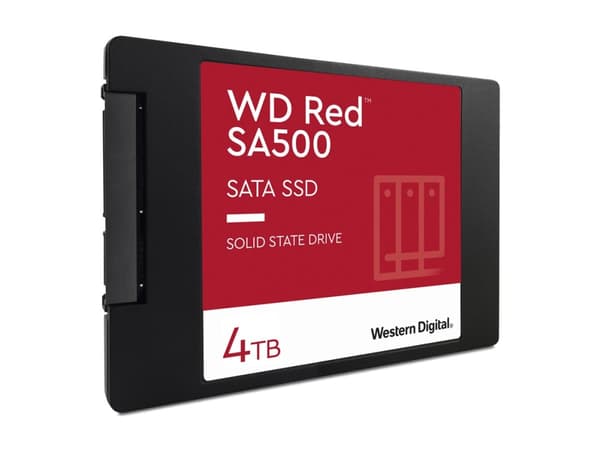 WD Red SA500 WDS400T2R0A - SSD - 4 TB - inbyggd - 2.5" - SATA 6Gb/s