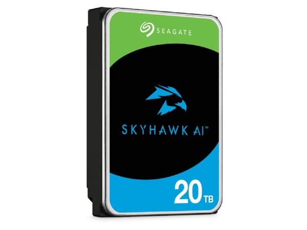 Seagate SkyHawk AI ST16000VE004 - Harddisk - 16 TB - intern - 3.5" - SATA 6Gb/s - buffer: 512 MB - med 3-års Seagate Rescue Data Recovery