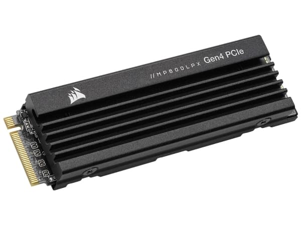 CORSAIR MP600 PRO LPX - SSD - kryptert - 8 TB - intern - M.2 2280 - PCIe 4.0 x4 (NVMe) - 256-bit AES - integrert kjøle