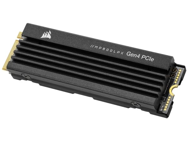 CORSAIR MP600 PRO LPX - SSD - kryptert - 8 TB - intern - M.2 2280 - PCIe 4.0 x4 (NVMe) - 256-bit AES - integrert kjøle