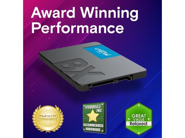 Crucial BX500 - SSD - 4 TB - intern - 2.5" - SATA 6Gb/s