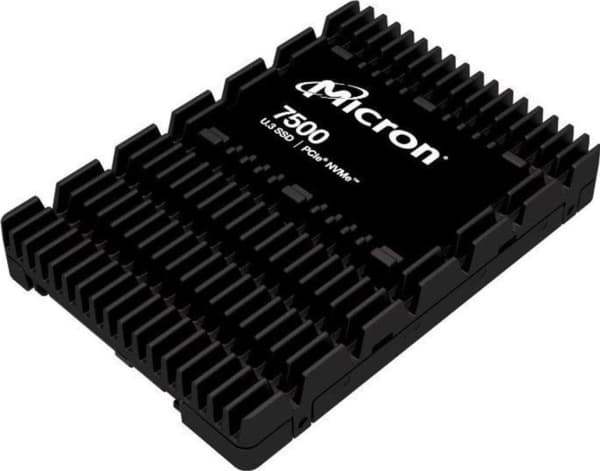Micron 7500 PRO - SSD - Read Intensive - krypterat - 15.36 TB - inbyggd - 2.5" - U.3 PCIe 4.0 (NVMe) - 256 bitars AES, 3072-bit RSA, 208-bitars RSA -
